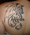 tribal dragon tattoo